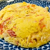 レンジで簡単♪かにかまのドーム型卵焼き